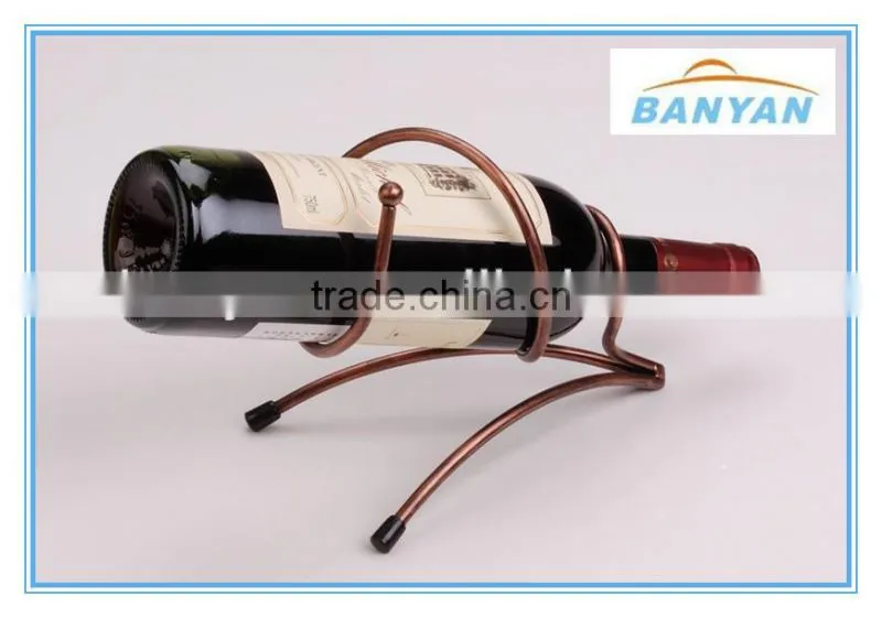 wine rack stainless steel, metal single wine bottle holder