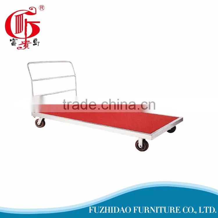 Logistical factory stainless steel metal cargo trolley cart
