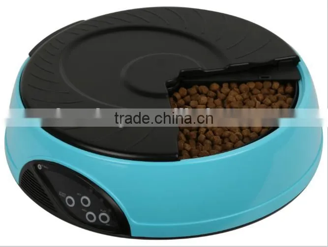 Hot-selling European Fashion Style 4 Meals Automatic Pet Feeder, Battery-Powered Automatic Pet Feeder With Large Seperate Trays