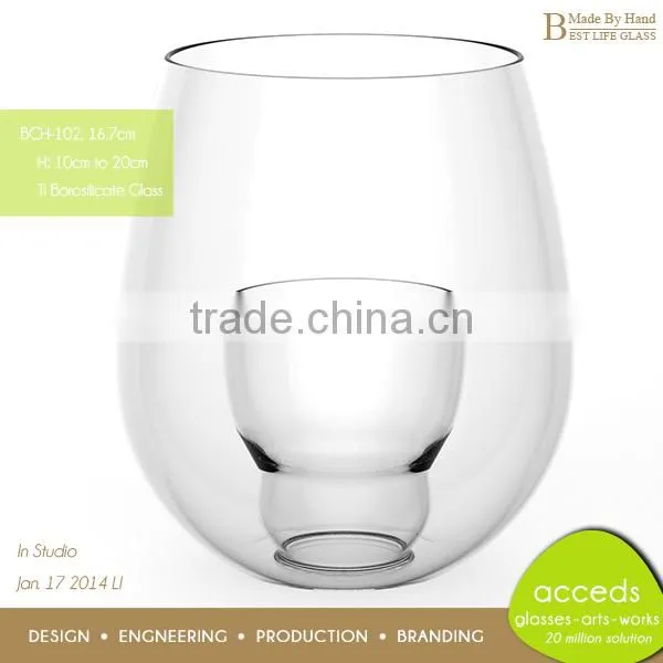 2014 Replacement Novelty OEM/ODM Glass Ball Tealight Holder