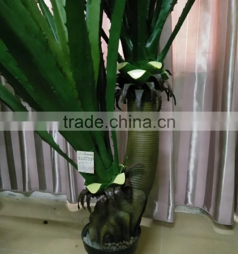 high quality artificial maguey bonsai potted plant