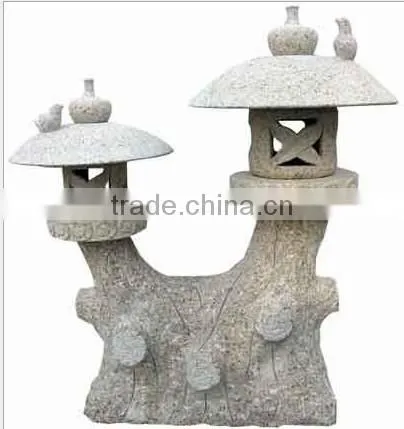 Handcarved natural stone chinese garden stone lanterns