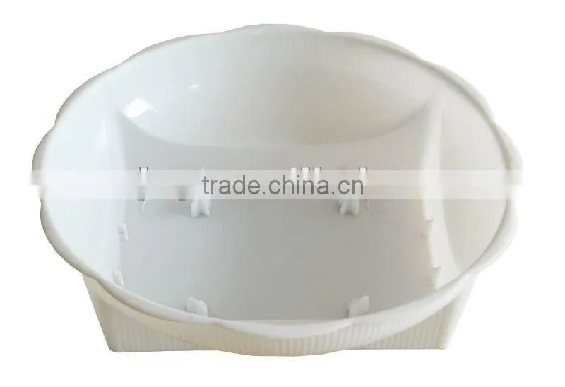 Green square base bowl