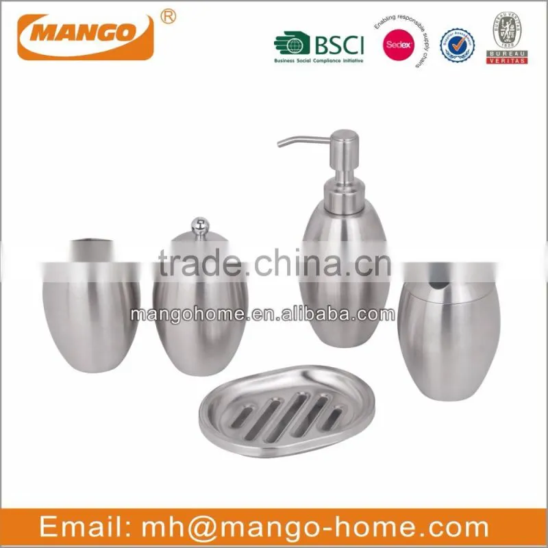 Olive Shape Stainless Steel Bathroom Set