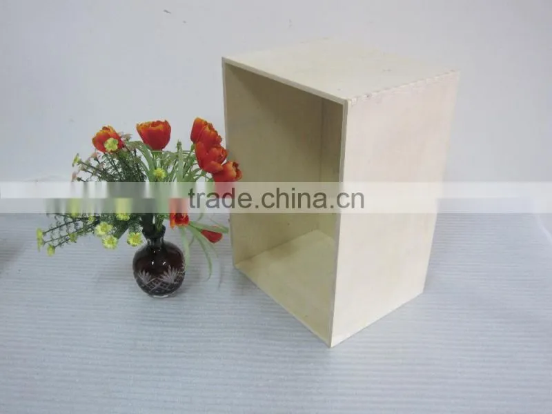 Unfinished Wood Box Without Lid Best Selling wood art craft