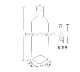 500ml square glass oil bottle
