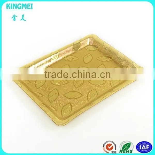 luxury Design Promotional High Foot style Acrylic Fruit Tray,Plastic Container and dishes