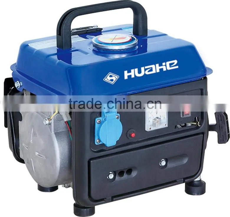 0.65kva 2 stroke small gasoline power generator, 1 cylinder gasoline engine
