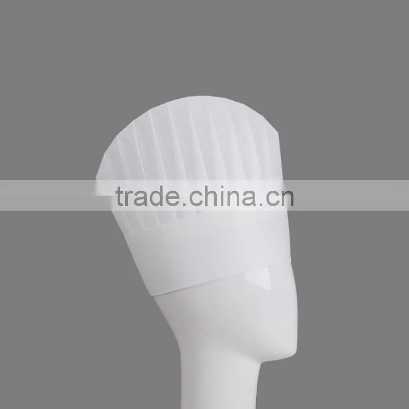 Disposable nonwoven white chef hat with pinting(Z-CH-007)