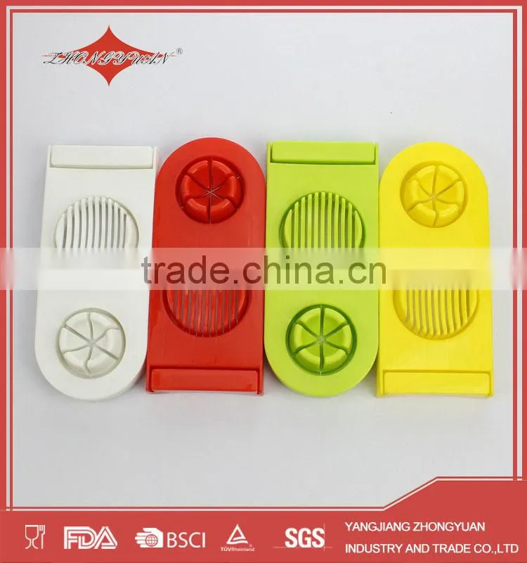 kitchen gadget mini plastic egg slicer with steel wire