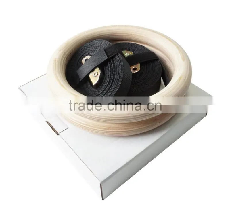 2017 Hot sale exercise wood Gymnastic Ring