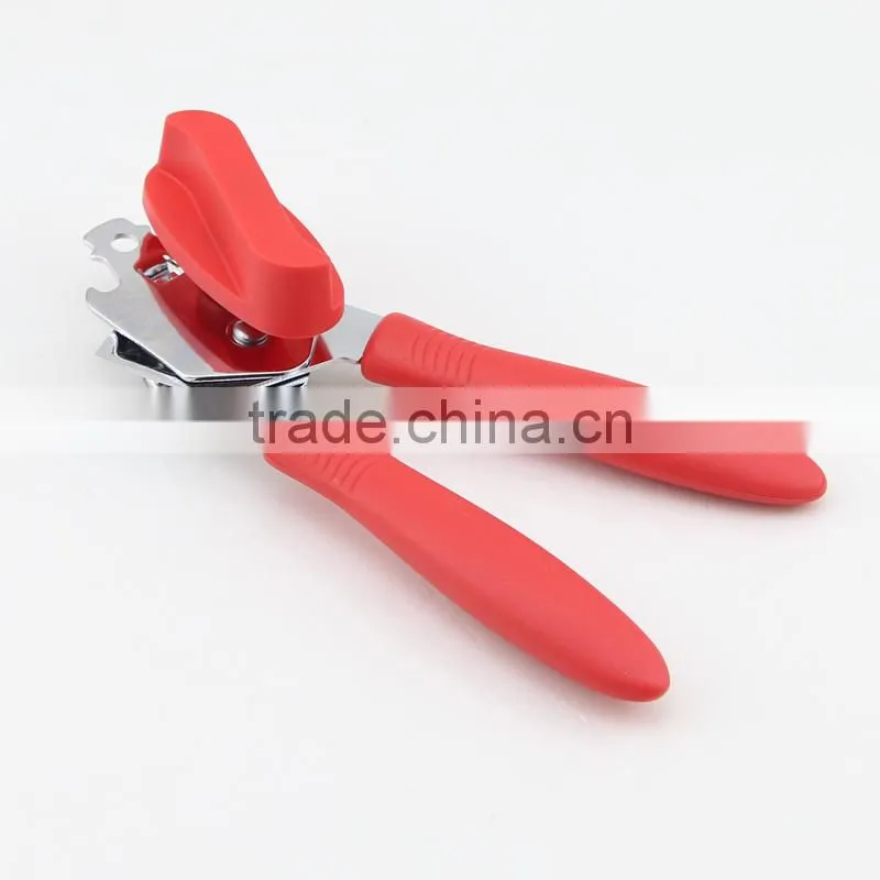 Red Plastic Handle Multifunctions Heavy Duty Can Opener