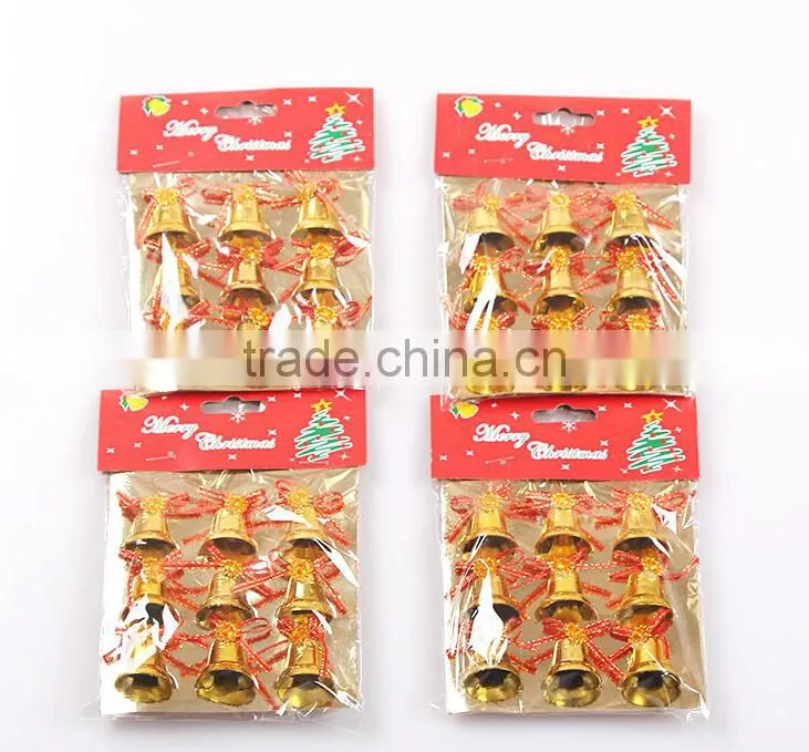 Factory price wholesale small christmas bell plastic christmas bell