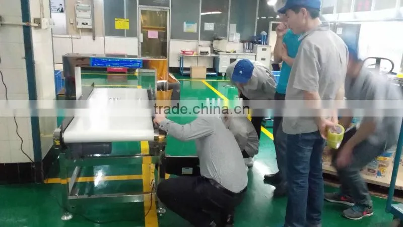 FDA standard Conveyor Belt food Metal Detector machine, metal detector for food processing industry