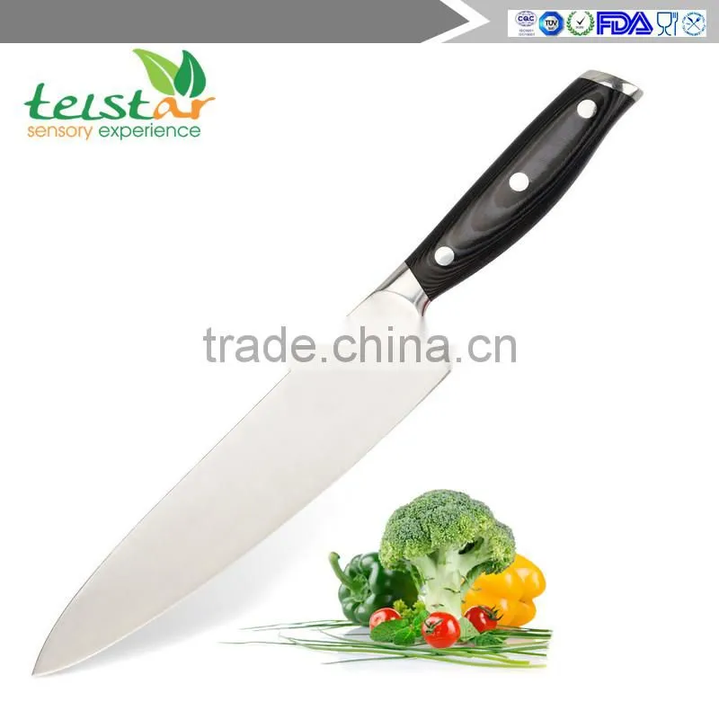 Chef's Knife 7.5 Inch German High Carbon Stainless Steel, Very Sharp, Balanced Comfortable Handle, Multipurpose Kitchen Knife