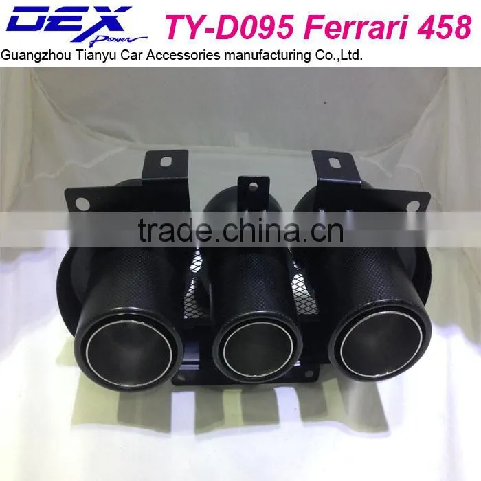 Auto f-errari 458 carbon fiber muffler tip