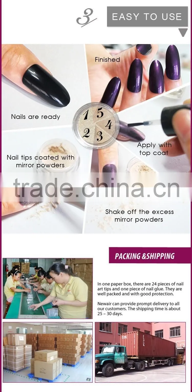 Mirror effect pigment nail chrome pigment powder manufacture mirror chrome powder