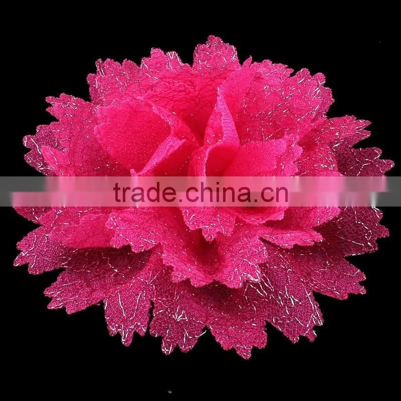 handmade fabric flower clip for kids hair accessories