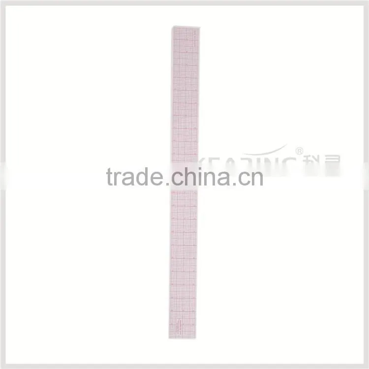 Factory wholesale plastic garment rulers in sandwich printing 2"*24"*0.12cm #8248