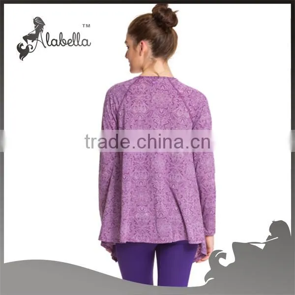 Fashion fitnessclothing long sleeves outdoor running/gym shirts