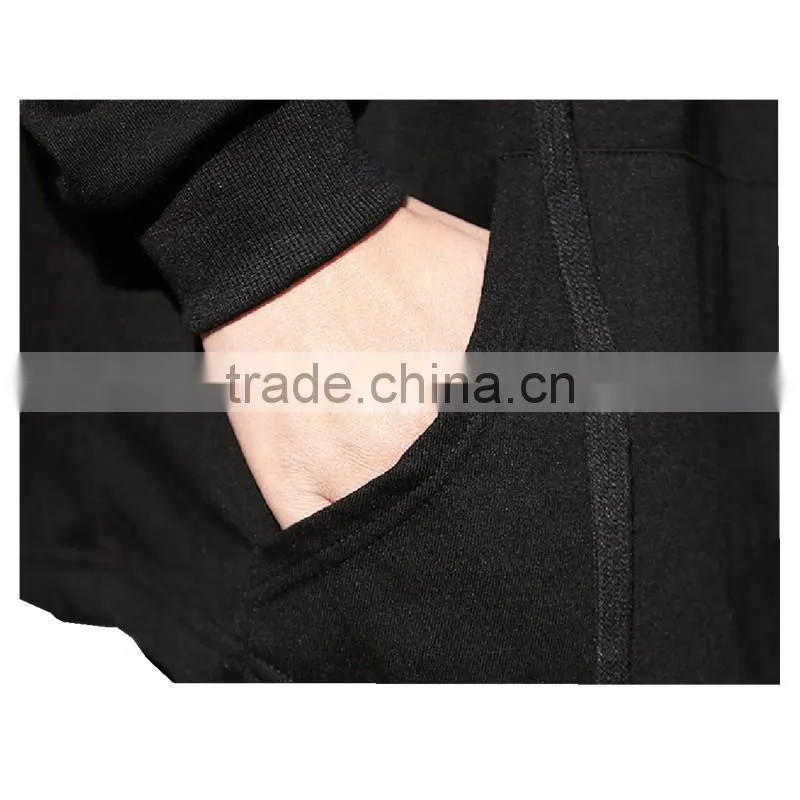 Hot 2016 New Arrival Black Men's Cloak Hooded Male Streetwear Sweatshirts Hip Hop Spring Full Sleeves Clothing,Christmas sweater