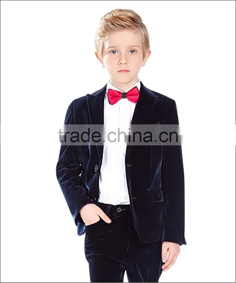 ELPA 2016 fancy children suit warm 3 piece velvet boys casual suit