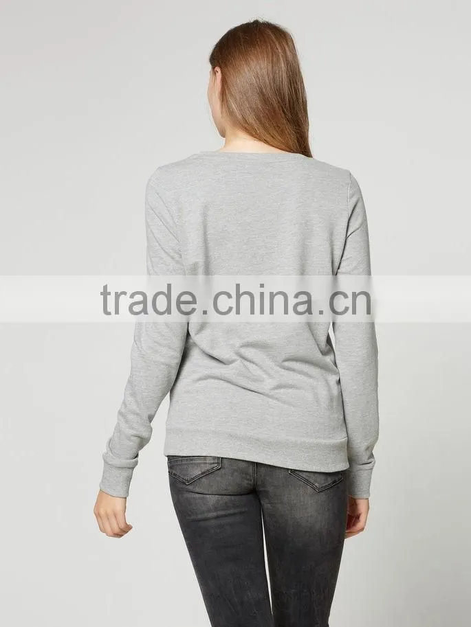 2016 Wensfashion costume women leather cool tee shirts and long sleeved cheap sweatshirts for women