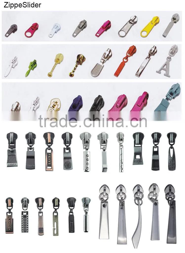 Hot Sale 3# Nylon Slider Key Lock Zipper Pin Lock Slider