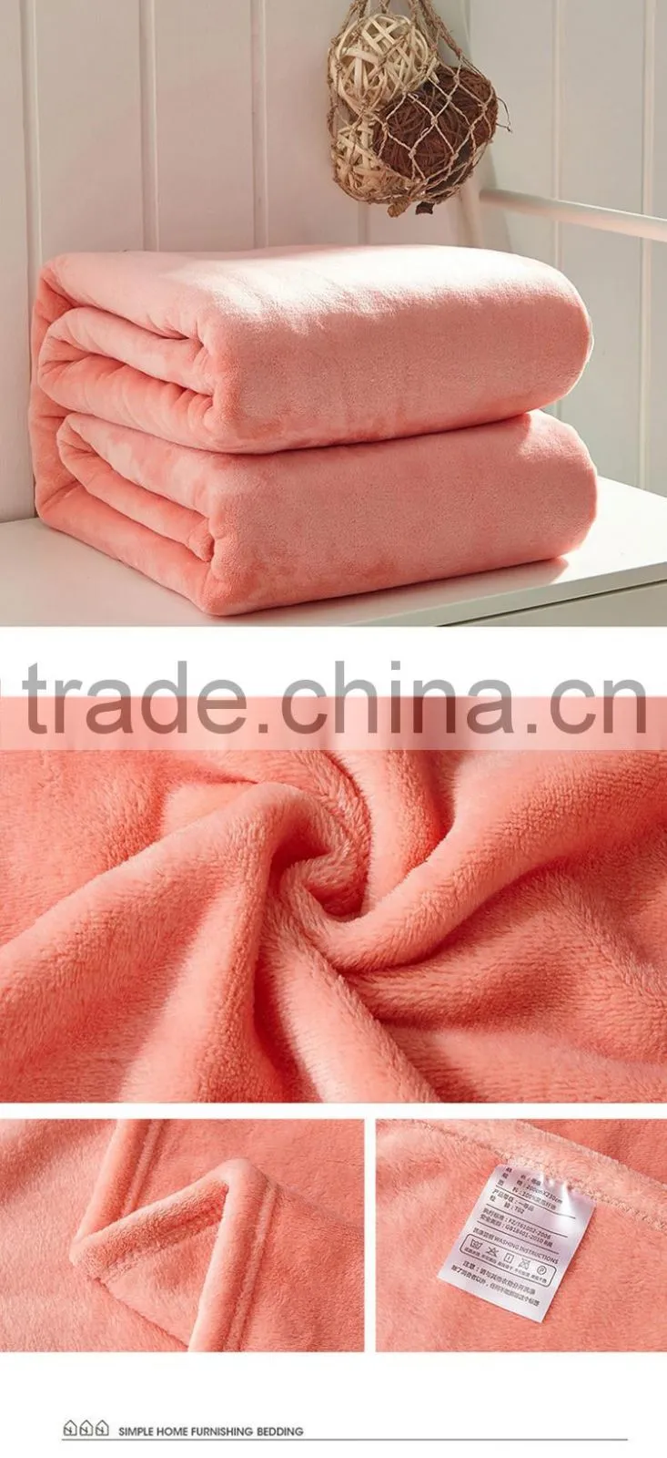 China textiles fire moving coral fleece blanket wraps for adults