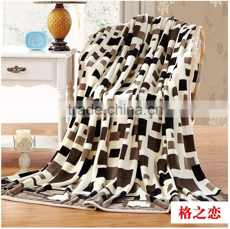 Hot Sale Top Grade Carving Design coral fleece Blanket