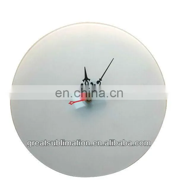 Tempered glass clock for sublimation