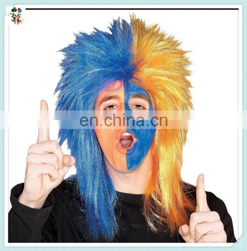 Two Colors Sports Fan Punk Rock Party Synthetic Wigs HPC-0042