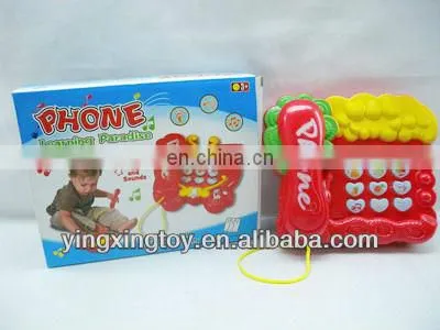 Lovely red plastic telephone toy YX0189111