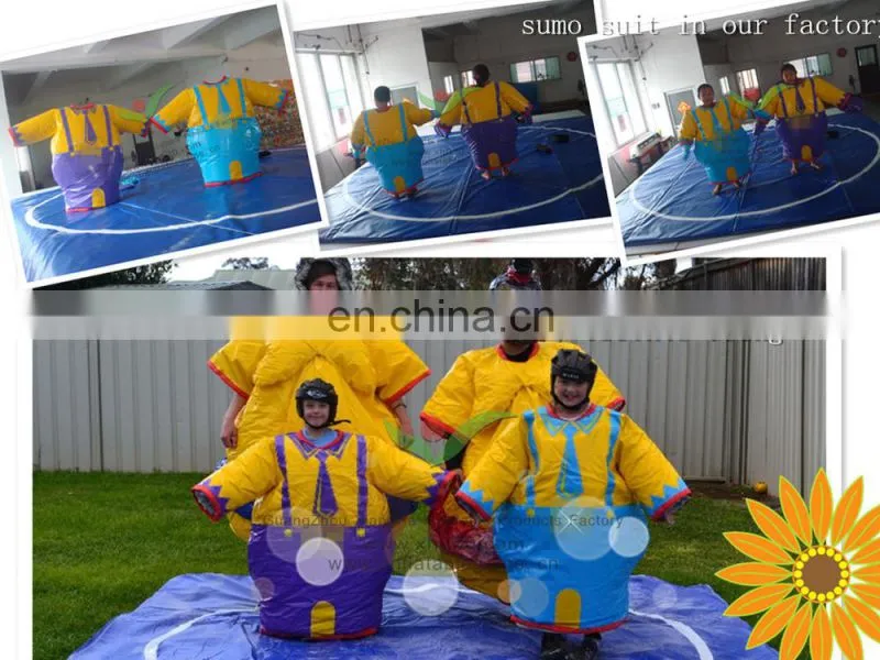 New arrived Clown figure PVC Tarpaulin not inflatable family Sumo suit
