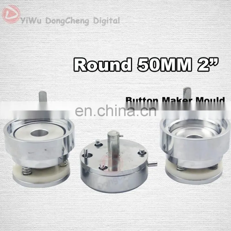 New Pro 2"50MM Badge bouton Making Machine + Circle Cutter+200pcs pin buttons 50MMbadge Package