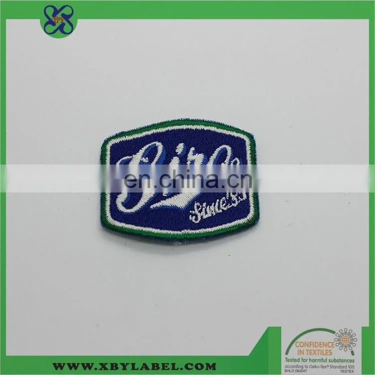 custom embroidery patch with iron on backing