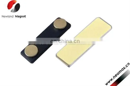 china name badge,three magnets with adhesive tap