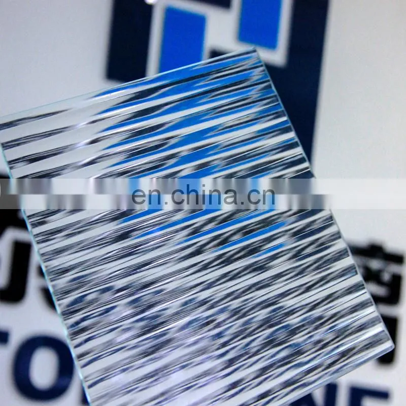 3-8mm waterfall pattern glass design