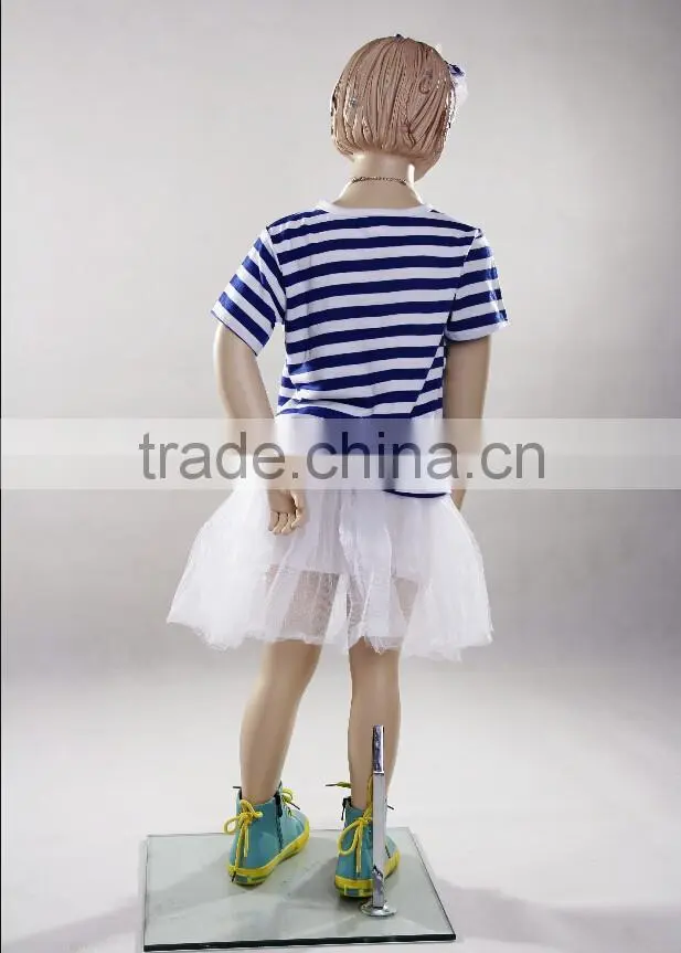 Cheap Full Body Child Mannequin Fiberglass Children Mannequin Realist Kids Dummy Manikin KD6