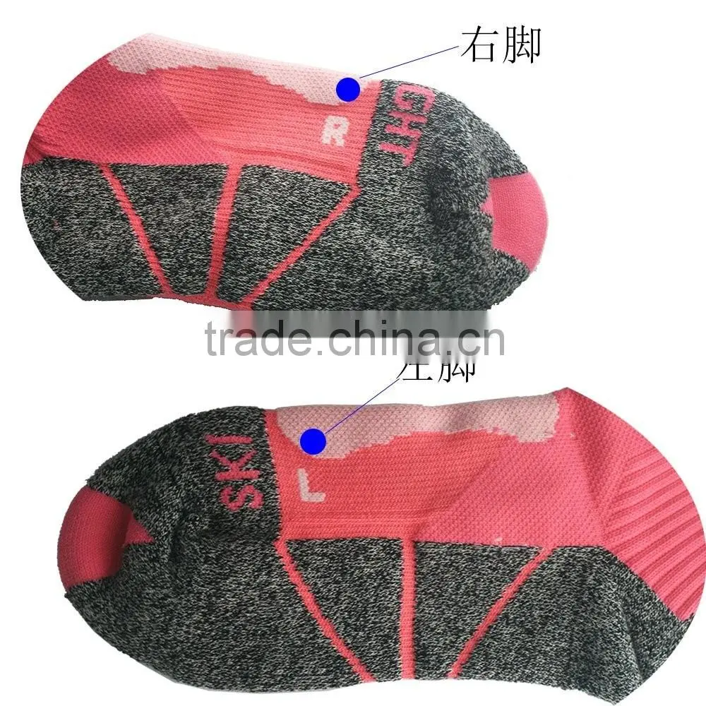 High Quality women Long Cotton Black Soccer Socks