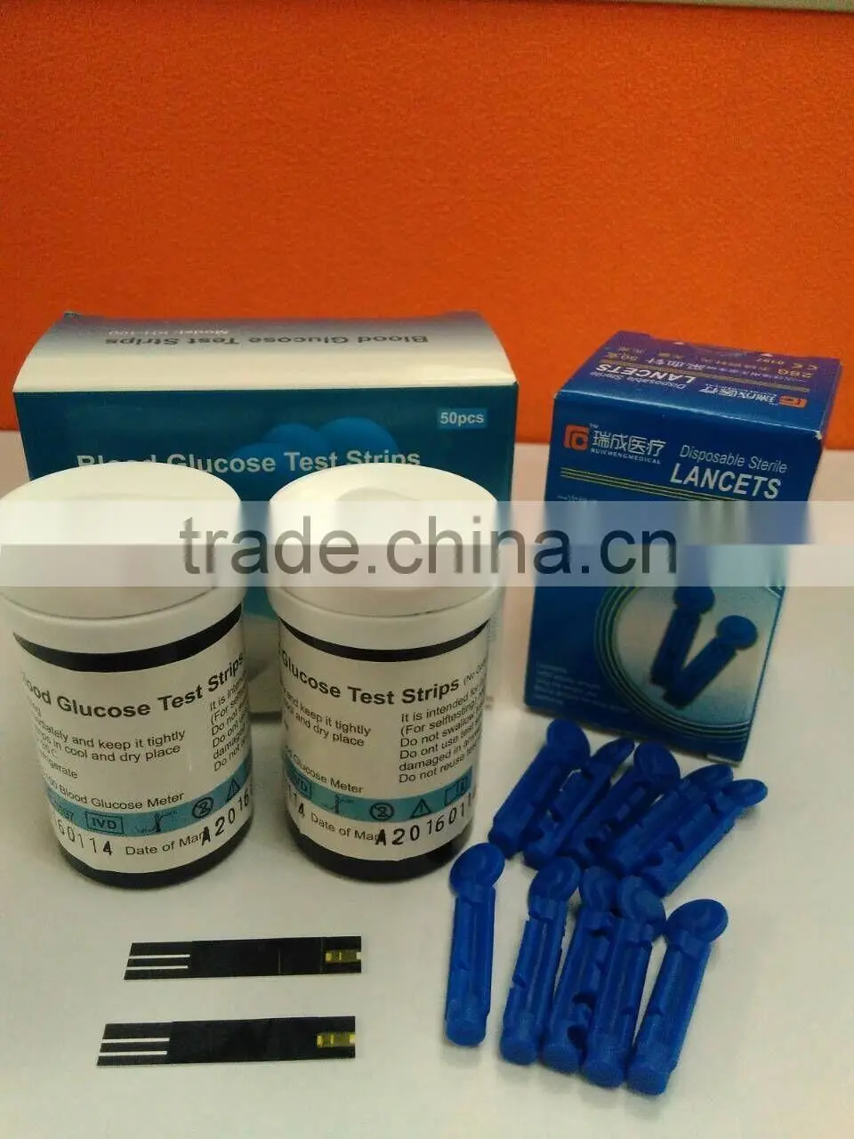 Blood Glucose meter with strips and lancets