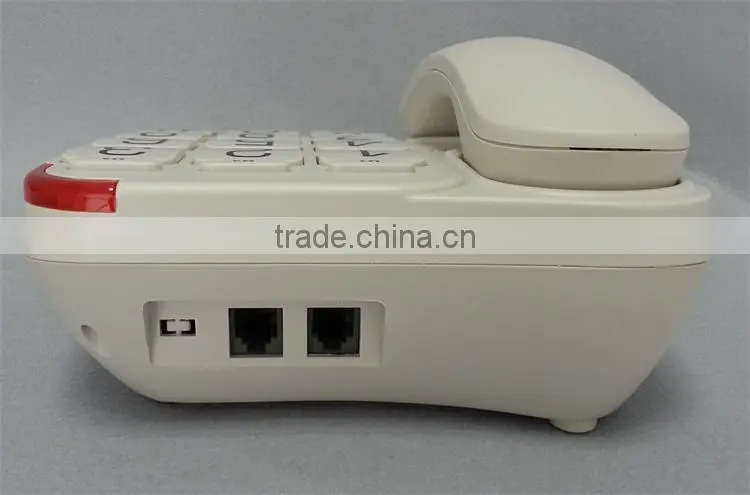 Simple speed dial emergency button corded big button phone