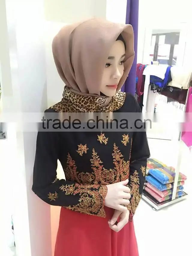 New 2015 110*110cm French cotton square islamic scarf