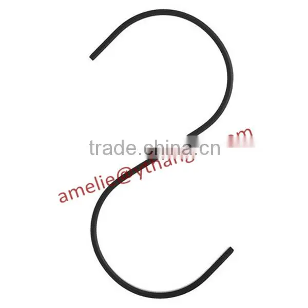 Gun color S hook metal hook for jeans pants display