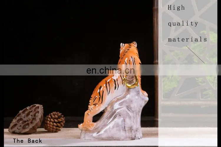 Chinese Zodiac series tiger cute and mini ceramic wine bottle