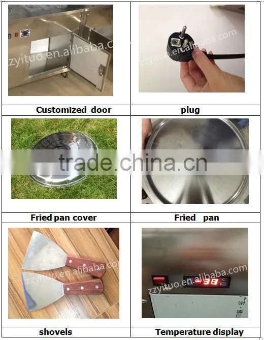 CE Approved single Flat Pan Thailand Fry Ice Cream Rolled Machine