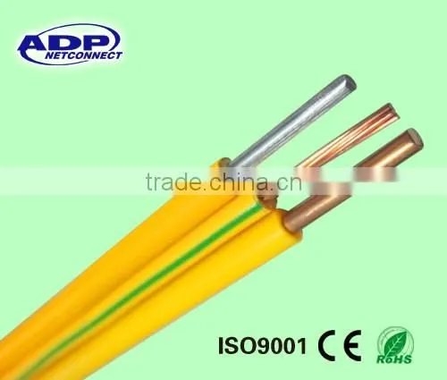 2016 New style yellow green ground electrical wire cable