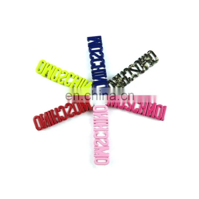 2021 Customization High Quality Different Colors Metal Alphabet DIY Letters Handbag Metal Logo Letters