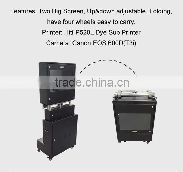 Event & Party touch screen foldable and portable photo booth machine