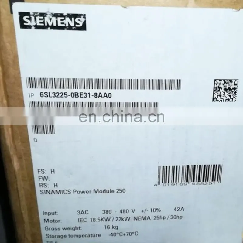 Cheap Siemens 6SL3225-0BE31-8AA0 SINAMICS G120 power module